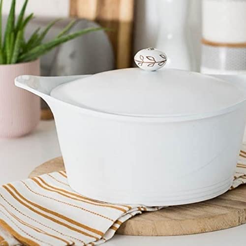 Cookut Casseruola MJCBL alluminio pressofuso rivestimento minerale bianco