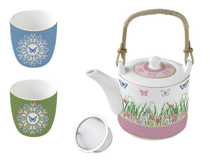 Easy Life Set Teiera 60 cl + 2 Tazze in ceramica multicolore - Stilmobili