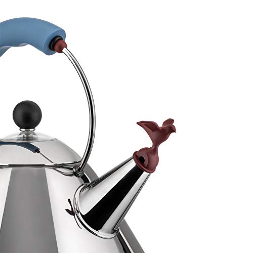 Alessi bollitore acciaio inox 18/10 fischietto uccellino Michael Graves
