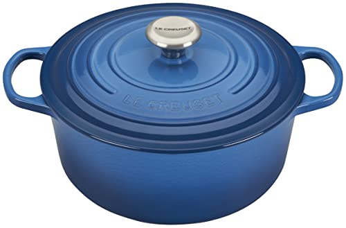 Le Creuset casseruola rotonda ghisa ciliegia con maniglie per cottura e brasatura