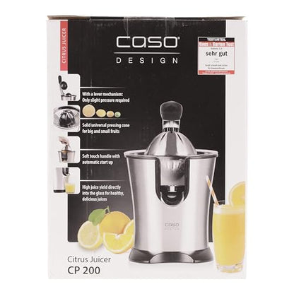 Caso Spremiagrumi elettrico acciaio inox e nero con cono universale