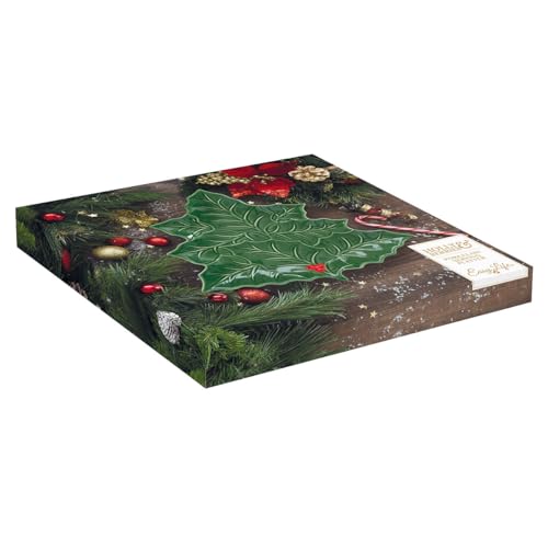 Easy Life piatto da portata ceramica forma albero di Natale verde - Stilmobili