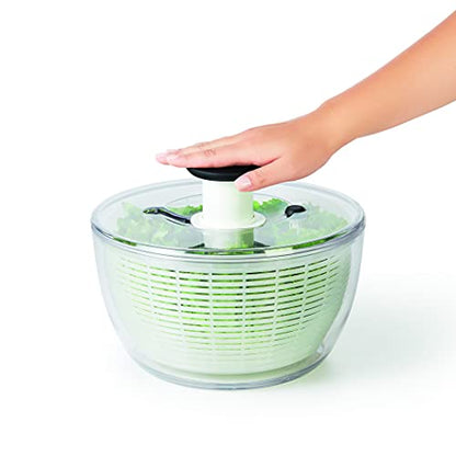 OXO centrifuga per insalata acciaio inox con base antiscivolo