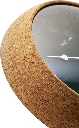 NeXtime Cork orologio da parete 30cm sughero grigio movimento silenzioso