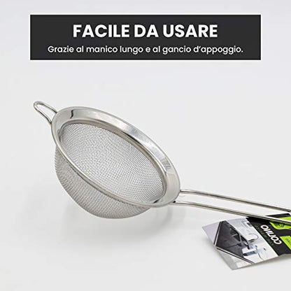 General Trade Colino da Cucina acciaio inox cromato Ø 10 cm con manico