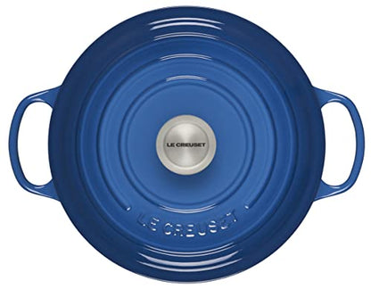 Le Creuset casseruola rotonda ghisa ciliegia con maniglie per cottura e brasatura