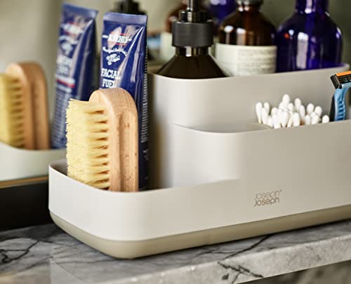 Joseph Joseph Organizer da bagno grigio bianco salvaspazio con base antiscivolo