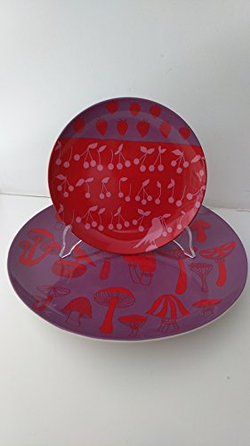 Cayos Set 6 Posti Tavola Dolce Porcellana Bianca con Piatto Torta