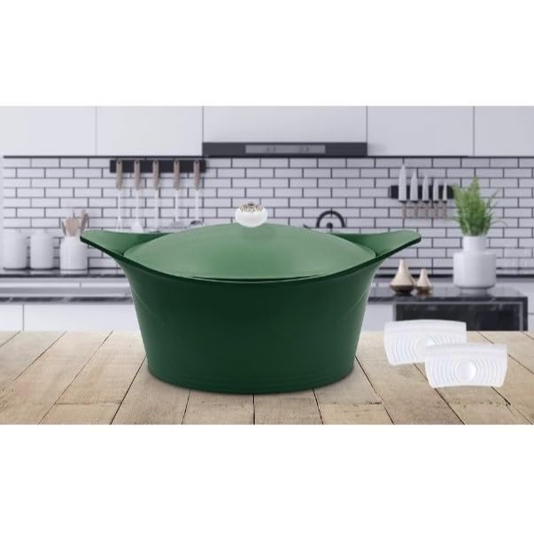 Cookut Ma Jolie Cocotta ghisa smaltata verde fougere 28cm