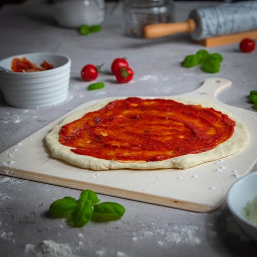 Küchenprofi pala per pizza in legno massello naturale 44,9 x 29 cm