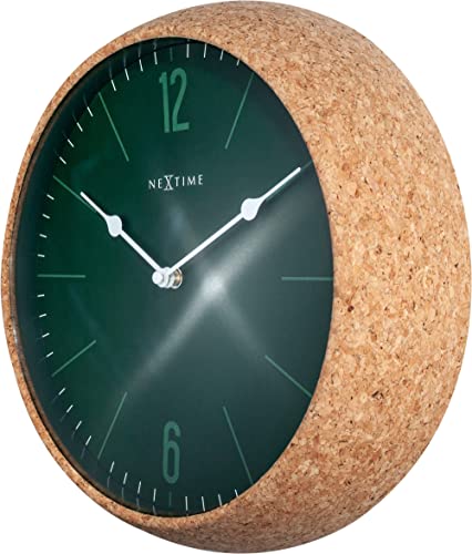 NeXtime Cork orologio da parete 30cm sughero grigio movimento silenzioso