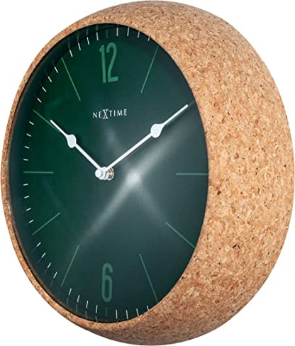 NeXtime Cork orologio da parete 30cm sughero grigio movimento silenzioso