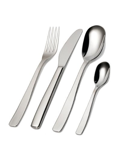 Alessi servizio 24 posate acciaio inossidabile design Jasper Morrison lucido