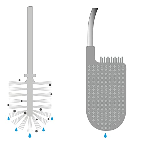 Joseph Joseph Scopino WC Flex bianco grigio con supporto design ergonomico