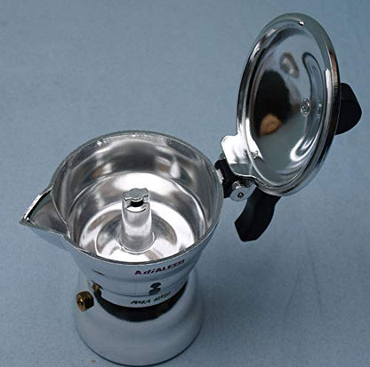 Alessi Moka Caffettiera Espresso fusione alluminio nero design Mendini