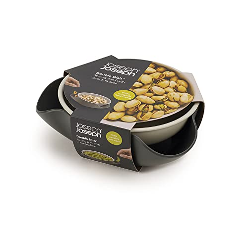 Joseph Joseph ciotola a doppio piatto in polipropilene colore grey per servire snack