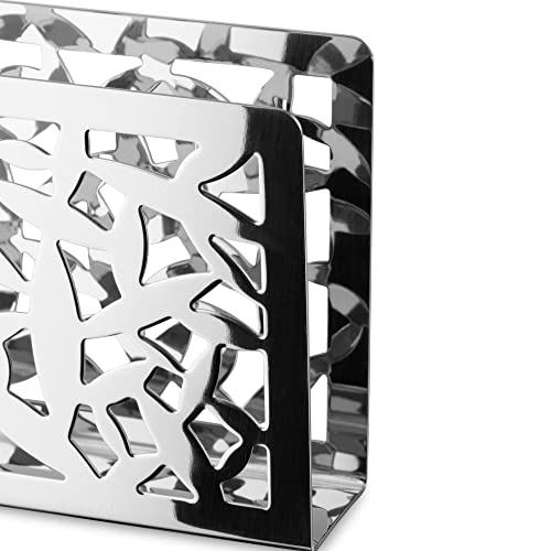 Alessi Portatovaglioli Cactus acciaio inossidabile lucido argento, design Marta Sansoni