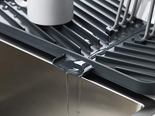 Joseph Joseph scolapiatti grigio pieghevole con drenaggio automatico