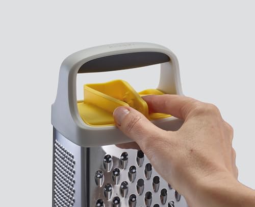 Joseph Joseph Grattugia acciaio inox con impugnatura ergonomica e base raccolta