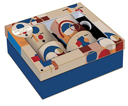 Easy Life set 4 tazze da caffè in ceramica multicolore - Stilmobili