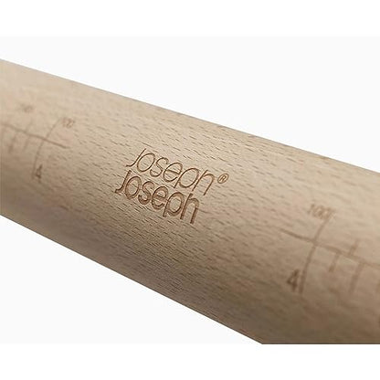 Joseph Joseph PrecisionPin mattarello in faggio con anelli rimovibili per regolare lo spessore della pasta