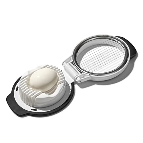 OXO Affettatrice per uova sode in acciaio inossidabile con base sagomata