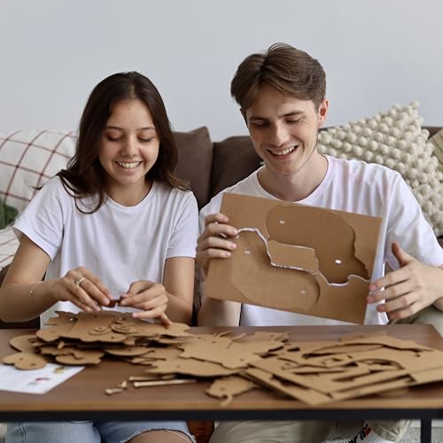 Cartonic Puzzle 3D in Cartone - Scultura ecologica in cartone pretagliato