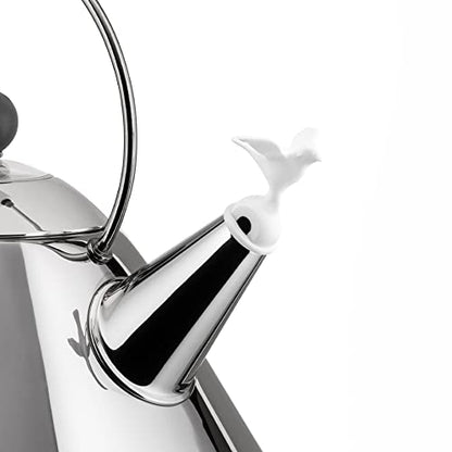Alessi bollitore acciaio inox 18/10 fischietto uccellino Michael Graves