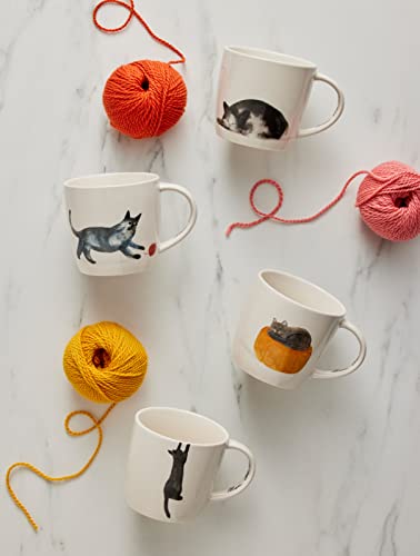 Maxwell & Williams tazza gatto Feline Friends 400ml in porcellana multicolore