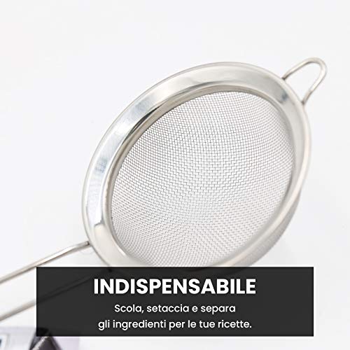 General Trade Colino da Cucina acciaio inox cromato Ø 10 cm con manico