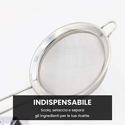 General Trade Colino da Cucina acciaio inox cromato Ø 10 cm con manico