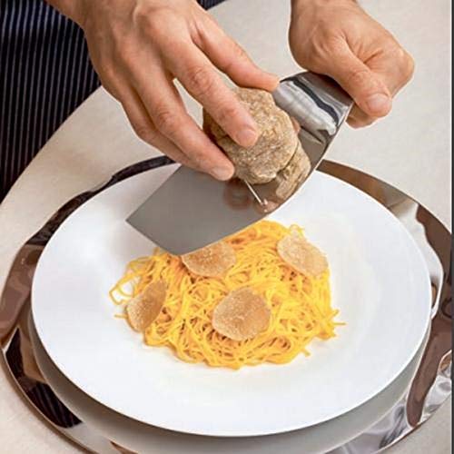 Alessi affettatartufi Alba in acciaio inox argentato con lama regolabile - Design UNStudio