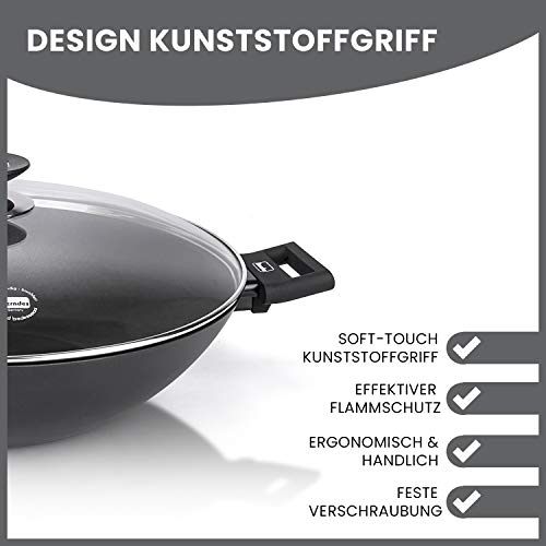 Berndes Wok alluminio forgiato rivestimento antiaderente cucina professionale