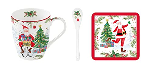 Easy Life Infusiera 35ml porcellana multicolore Modernism con cucchiaio e fondo vetro
