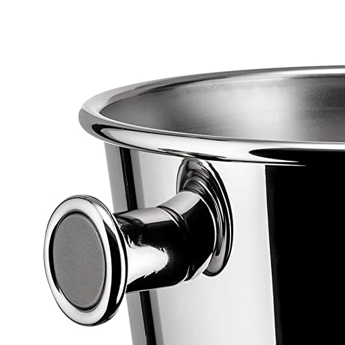 Alessi secchiello per ghiaccio con manici acciaio inox argento design Sottsass