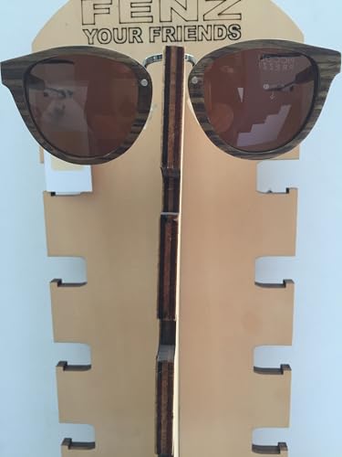 Stilmobili occhiali da sole unisex in legno marrone, accessorio elegante e sostenibile