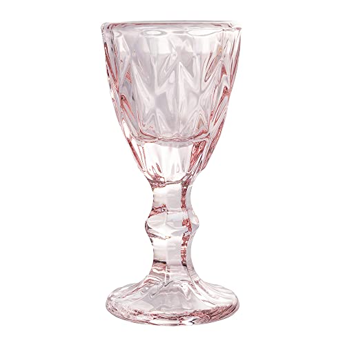 Villa d'Este Home Tivoli Set 6 Liquorini 45ml Provence vetro viola superficie lavorata