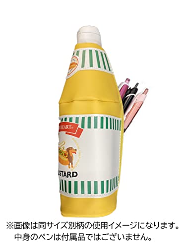 Marushin astuccio penne matite Salsa Piccante pelle sintetica giallo rosso