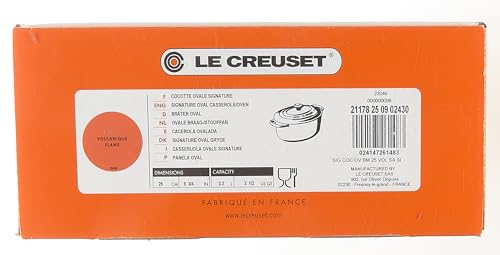 Le Creuset Cocotte Ovale Evolution in ghisa rossa con coperchio - Casseruola per arrosti