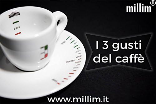 Millim Set Caffè Per Due in porcellana professionale con indicatore di gusto - design espresso italiano