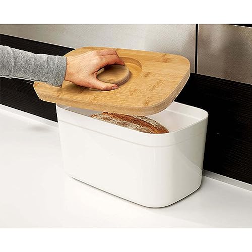 Joseph Joseph contenitore pane polipropilene coperchio bambù tagliere reversibile