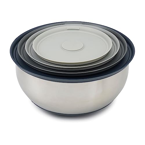 Joseph Joseph - Ciotola Nest Prep&Store in acciaio inox 18/8 con coperchi a scatto