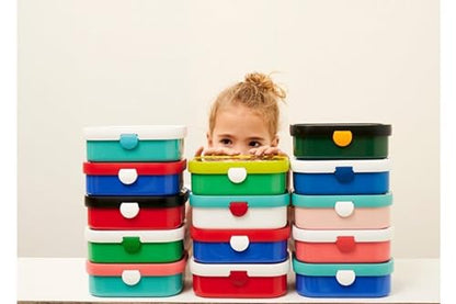 Mepal porta pranzo bento con inserto rimovibile e forchetta in plastica, design Space