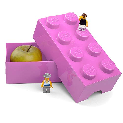 Lego Contenitore Portavivande 8 Bottoncini Rosa in plastica