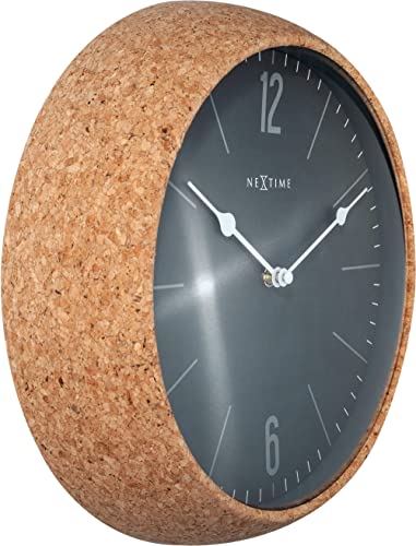 NeXtime Cork orologio da parete 30cm sughero grigio movimento silenzioso