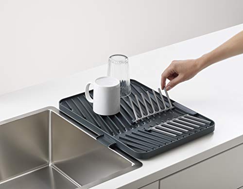 Joseph Joseph scolapiatti grigio pieghevole con drenaggio automatico
