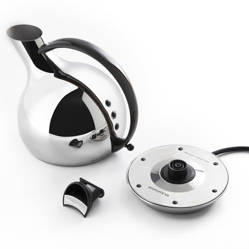 Bugatti Giulietta bollitore elettrico design sferico acciaio inox - Stilmobili