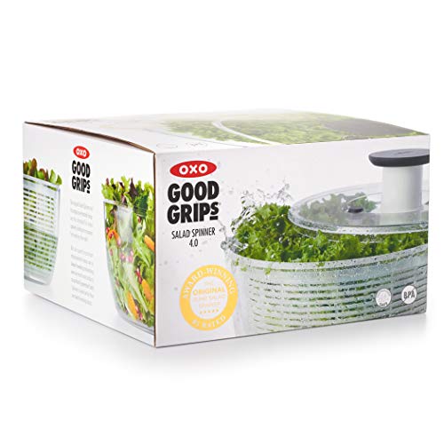 OXO centrifuga per insalata acciaio inox con base antiscivolo