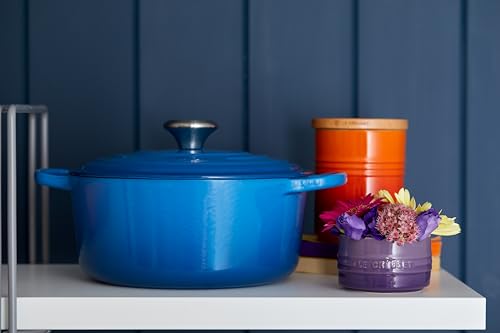 Le Creuset casseruola rotonda ghisa ciliegia con maniglie per cottura e brasatura