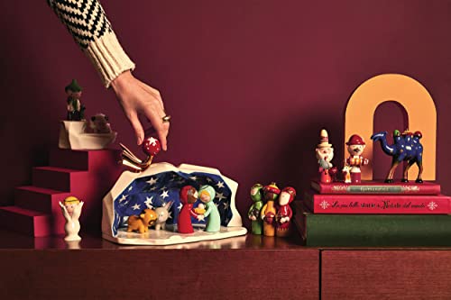Alessi statuina Nerone in porcellana decorata a mano per presepe Happy Eternity Baby